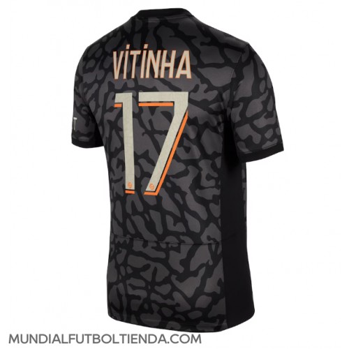Camiseta Paris Saint-Germain Vitinha Ferreira #17 Tercera Equipación Replica 2023-24 mangas cortas